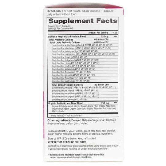 Vital Flora Women's Daily Probiotic + Prebiotics, VTP